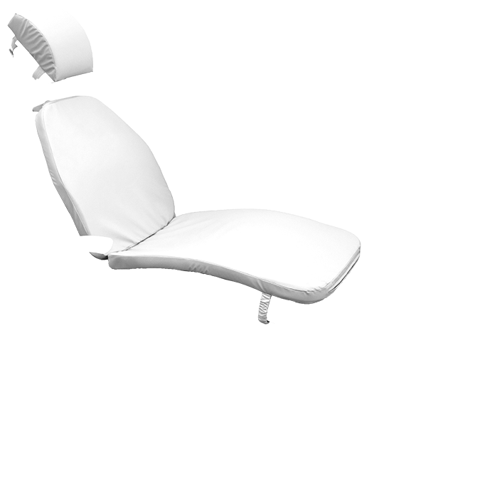 Подушка, спинка и сиденье для стоматологического кресла, цвет белый